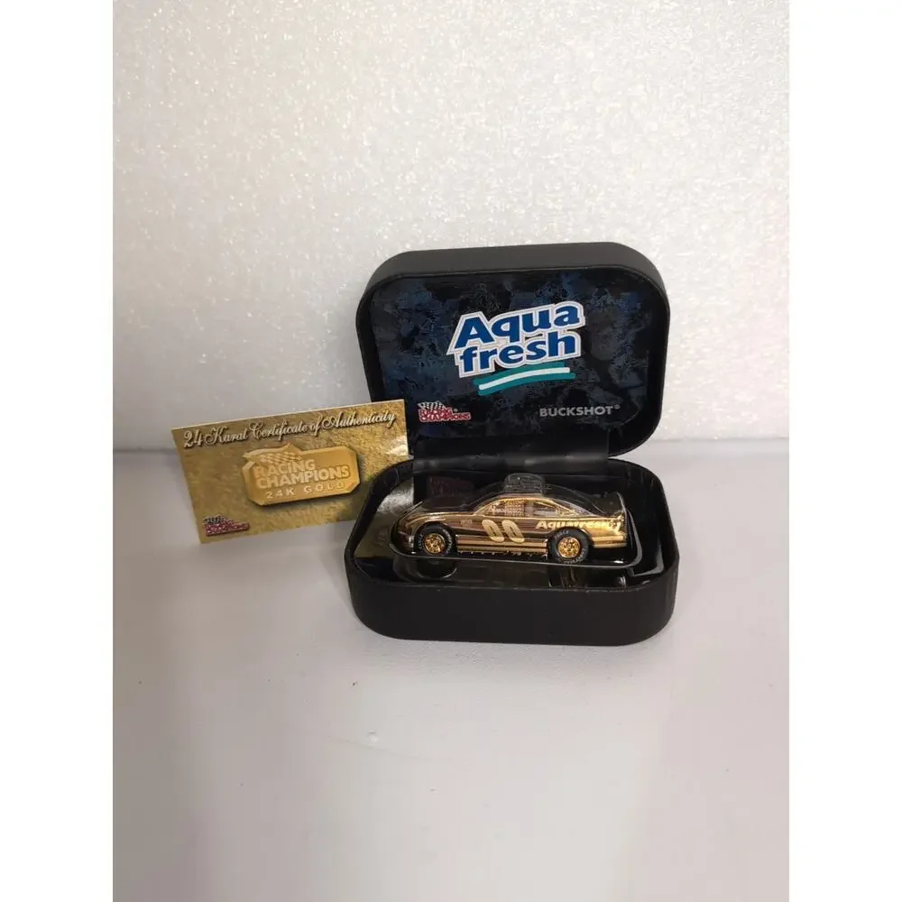 Racing Champions 24k Gold Plated Car Buckshot Jones 00 Aquafresh 1:64